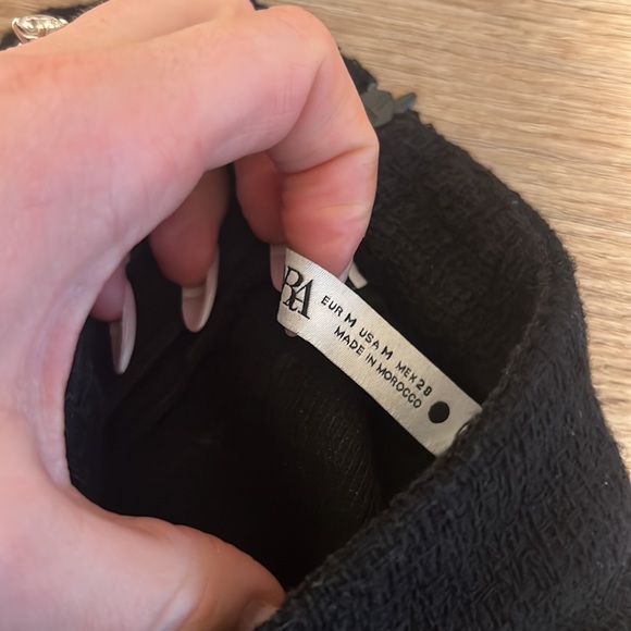 Zara Textured Halter Top + Skirt with Buttons - Picture 7 of 11